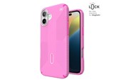 Telefon - Pokrowiec i etui - Speck Presidio2 Grip ClickLock & MagSafe - iPhone 16 Plus Case - True Pink / Shocking Pink / White - 150713-3249