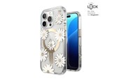 Telefon - Pokrowiec i etui - Speck Presidio Lux ClickLock & MagSafe - iPhone 16 Pro Case - Sunshine Daisies / Clear / Gold - 150747-3257