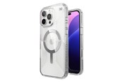 Telefon - Pokrowiec i etui - Speck Presidio Perfect-Clear Grip MagSafe - iPhone 16 Pro Max Case - Clear / Chrome Finish / Serene Silver - 150842-3223