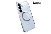 Telefon - Pokrowiec i etui - Speck Presidio Perfect-Clear Magnet - Samsung Galaxy S25+ / S24+ MagSafe Case - Clear / Chrome Finish / Serene Silver - 150885-3199