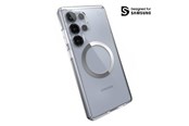 Telefon - Pokrowiec i etui - Speck Presidio Perfect-Clear Magnet - Samsung Galaxy S25 Ultra MagSafe Case - Clear / Chrome Finish / Serene Silver - 150897-3199