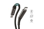 Telefon - Adapter i Ładowarka - CRONG Armor Link - 60W PD 3A USB-C to USB-C Cable 25cm - Black - CRG-AL025USCC-BLK
