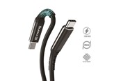 Telefon - Adapter i Ładowarka - CRONG Armor Link - 100W PD 5A USB-C to USB-C Cable 120cm - Black - CRG-AL120USCC-BLK