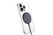 Telefon - Adapter i Ładowarka - CRONG MagSpot Wireless Charger – Aluminum MagSafe 15W Inductive Charger - Graphite - CRG-MS15W-GRP