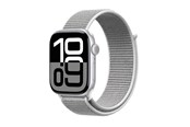Smartwatch - akcesoria - CRONG Nylon - Sport Band for Apple Watch 38/40/41/42 mm - Silver Gray - CRG40NLBSHL