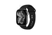 Smartwatch - akcesoria - CRONG Liquid - Apple Watch Band 44/45/46/49 mm - Black - CRG-44LQB-BLK