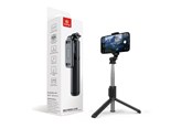 Telefon - Inne akcesoria - CRONG SelfieGo Lite – Compact Bluetooth Selfie Stick Tripod - Black - CRGSGL1BLK
