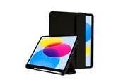 Tablet - pokrowce i etui - CRONG FlexFolio – iPad 11" (2025) / iPad 10.9" (2022) Case with Apple Pencil - Black - CRG-FXF-IPD109-BLK