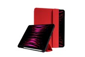 Tablet - pokrowce i etui - CRONG FlexFolio – iPad Air 11” (2026-2024) / iPad Air 10.9” (5th-4th gen.) / iPad Pro 11" (2022-2021) Case with Apple Pencil - Red - CRG-FXF-IPD112-RED