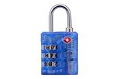 Wolny czas i Podróże - Dunlop - TSA combination lock for suitcase / luggage - Blue - 8711252102795_BLUE
