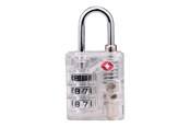 Wolny czas i Podróże - Dunlop - TSA combination lock for suitcase / luggage - White - 8711252102795_WHITE
