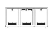 Uchwyty scienne, uchwyty AV i meble AV - Middle Atlantic C5 Series Credenza mounting component - for AV rack - off white - Max - recommended for - C5-VENT3-OW