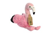 Plusz - Eco Nation – Plush Toy / Cuddly Sitting Flamingo 27 cm Eco-Friendly - 35005