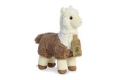 Plusz - Eco Nation – Plush Toy / Cuddly White-Brown Alpaca 24 cm Eco-Friendly - 35039