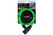 Akcesoria rowerowe - Dunlop - Spiral key bicycle lock 65 cm - green - 871125208264_GREEN