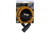 Akcesoria rowerowe - Dunlop - Spiral keyed bicycle lock 65 cm - orange - 871125208264_ORANGE