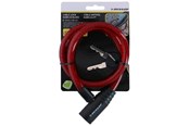 Akcesoria rowerowe - Dunlop - Spiral key bicycle lock 65 cm - red - 871125208264_RED