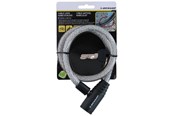Akcesoria rowerowe - Dunlop - Keyed spiral bicycle lock 65 cm - white - 871125208264_WHITE