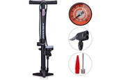 Akcesoria rowerowe - Dunlop - Floor pump for bikes balls mattresses with pressure gauge - Black - 871125210233