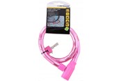 Akcesoria rowerowe - Dunlop anti-theft bicycle key lock - pink - 8711252563749_PINK