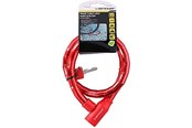 Akcesoria rowerowe - Dunlop anti-theft bicycle key lock - red - 8711252563749_RED