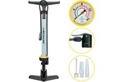 Akcesoria rowerowe - Dunlop - Floor pump for bikes balls mattresses with pressure gauge - Blue - 871125257378