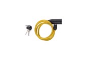 Akcesoria rowerowe - Dunlop - Keyed spiral bike lock - Yellow - E8711252082585_YELLOW