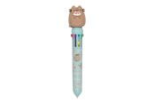 Przybory do pisania i rysowania - Pusheen - 10-color automatic ballpoint pen with a 3D figure from the Foodie collection - B3DGE004