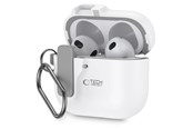 Telefon - Pokrowiec i etui - Tech-Protect Slim Hook Case for AirPods 4 - White - 5906302371662