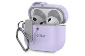 Telefon - Pokrowiec i etui - Tech-Protect Slim Hook Case for AirPods 4 - Purple - 5906302371181