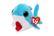 Plusz - Ty Beanie Boos - Finsley Shark Blue 14 cm - 0008421374120