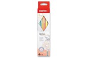 Przybory do pisania i rysowania - Kores - Grafitos Style - Pastel - 6-pack - Graphite Pencils - 792803