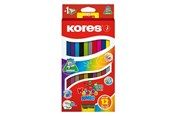 Przybory do pisania i rysowania - Kores - Kolores - Jumbo Dou 12 Coloured Pencils - 793252