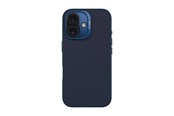 Telefon - Pokrowiec i etui - Decoded AntiMicrobial Silicone Backcover for iPhone 16 Blue Print (Navy) - D25IPO16BCS9BT