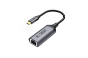 Kabel wyświetlacza - Tech-Protect UltraBoost USB-C to Ethernet RJ45 1000Mbps Adapter - Black - 5906302321834