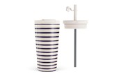 Akcesoria kuchenne - Burga Old Money - Travel Mug 500ml with Flap & Straw Set - 950468