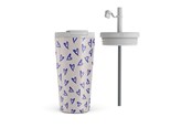 Akcesoria kuchenne - Burga Love Me Right - Travel Mug 500ml with Flap & Straw Set - 950536