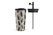 Akcesoria kuchenne - Burga Salem - Travel Mug 500ml with Flap & Straw Set - 974796