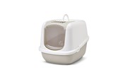 Koty - Savic Nestor Jumbo White - Coffee - covered cat litter box - 5411388020095
