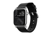 Smartwatch - akcesoria - Nomad - Modern Band - 44mm/42mm | Silver Hardware | Black Leather - NM1A41SM00