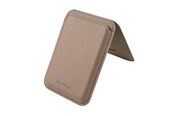 Telefon - Inne akcesoria - Pomologic Card Wallet Stand Taupe w/Mag - POM-CWS-303