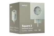 Przelaczniki - AVOLT Square 2 Socket extender with 30W Dual USBC Oak Green - SQ2-EUFC30-WMOG