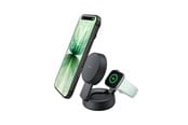 Telefon - Adapter i Ładowarka - Belkin UltraCharge 25w Qi2 Compact 2in1 for phone and watch Charcoal - WIZ043kqCH
