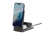 Telefon - Adapter i Ładowarka - Native Union wireless charging stand - rise 3-in-1 - + AC power adapter - 15 Watt - RS-3IN1-BLK-INT