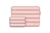 Torba, plecak i pokrowiec na laptopa - Tech-Protect  Puffy Laptop Bag 13-14 - Pink - 5906302375240