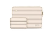 Torba, plecak i pokrowiec na laptopa - Tech-Protect Puffy Laptop Bag 15-16 - Beige - 5906302375295