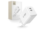 Telefon - Adapter i Ładowarka - Tech-Protect NC45W-GAN 2-PORT PD45W Charger - White - 5906302372393