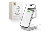 Telefon - Adapter i Ładowarka - Tech-Protect  QI15W-A36 3in1 Charging Station for Apple - White - 5906302372157