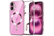 Telefon - Pokrowiec i etui - Tech-Protect MagFlex MagSafe Case for iPhone 16 - Clear / Pink - 5906302380978