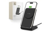 Telefon - Adapter i Ładowarka - Tech-Protect QI15W-A38 MagSafe Wireless Charger - Black - 5906302372195